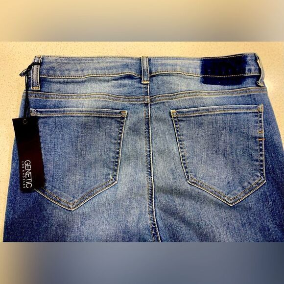 Genetic Los Angeles Vintage Jagger Flare Jeans 32x34 Stretch Lace-Up NWT - Picture 5 of 15